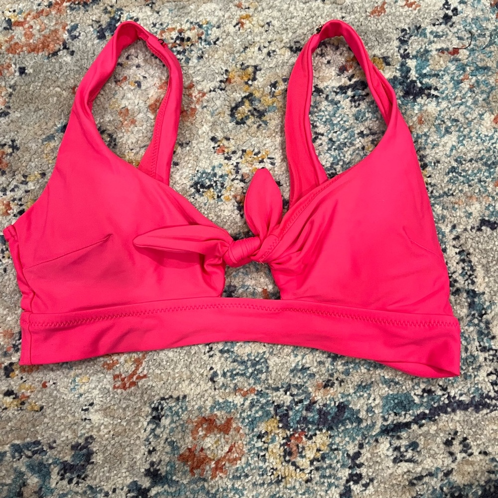 hot pink aerie bathing suit top